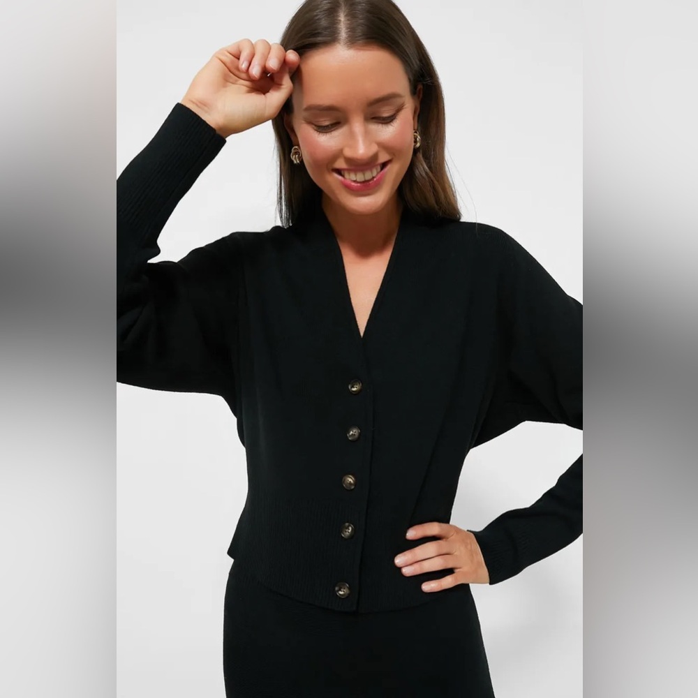 Tuckernuck Black Knit Beverly Cardigan‎ NWT size Large